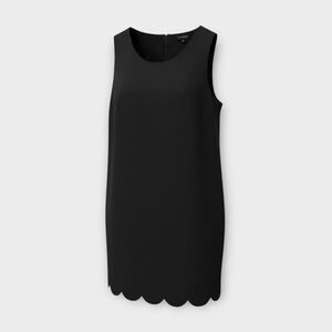 The Limited Black Scalloped Shift Dress Size M